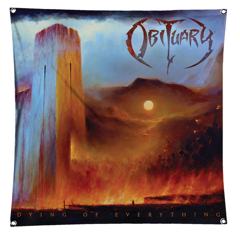 OBITUARY (Dying Of Everything) Banner/Flag 3' x 3'
