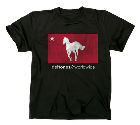 DEFTONES (Distressed White Pony) Men's T-Shirt