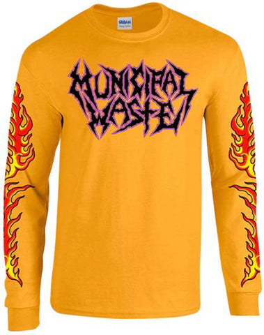 MUNICIPAL WASTE (Dumpster Fire) Men's Long-sleeve T-Shirt