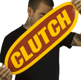 CLUTCH (24" Oval Logo) Sticker