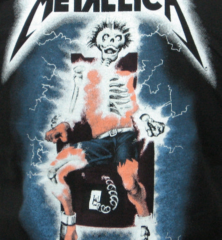 Men's Metallica Ride The Lightning (white) T-shirt Small White