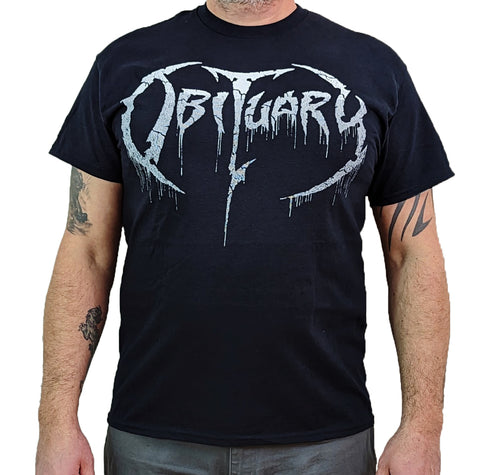 OBITUARY (Distressed Logo) Men's T-Shirt