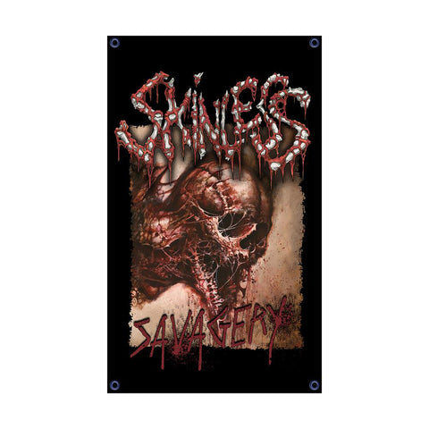 SKINLESS (Savagery) Banner/Flag 3' X 5'